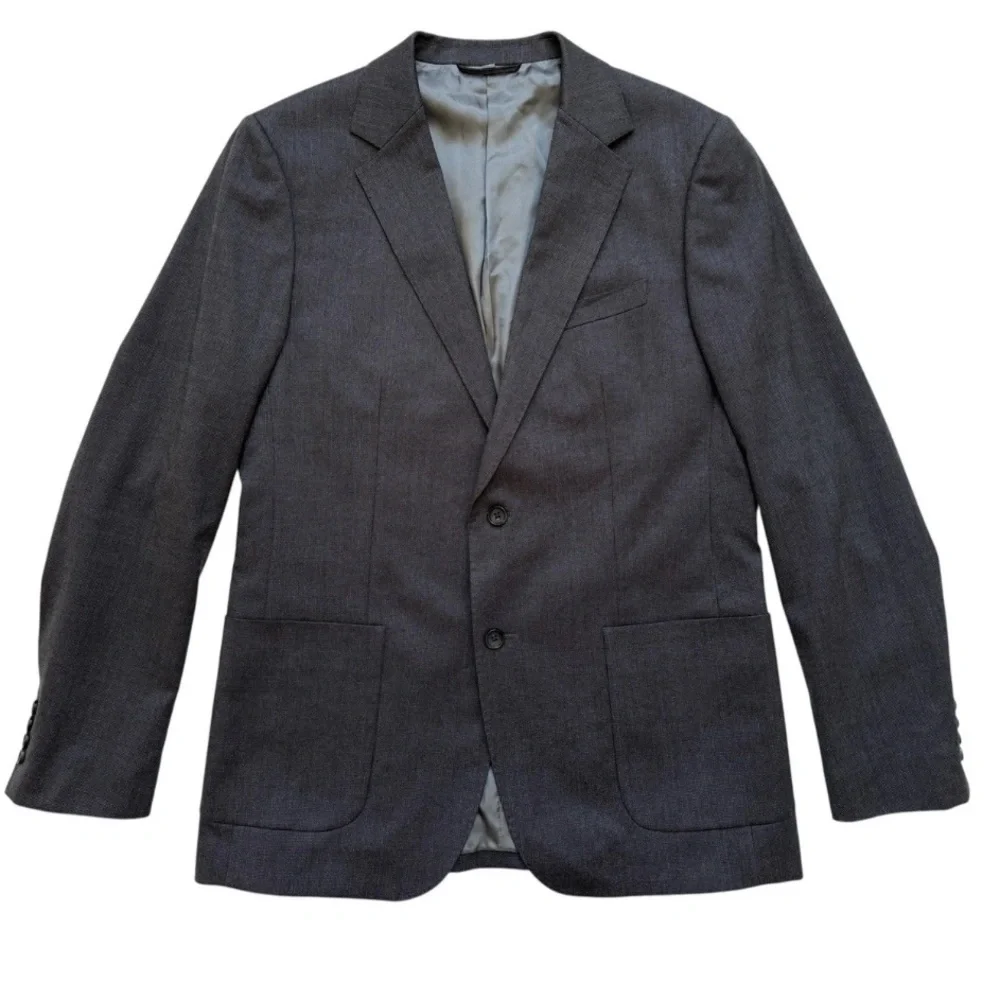 Bonobos Lanificio Comero Standard Fit Wool Sportcoat Jacket Mens 42L Gray